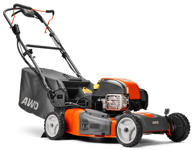 22" Self-Propelled All-Wheel Drive Lawn Mower with Electric Start, 163cc Engine