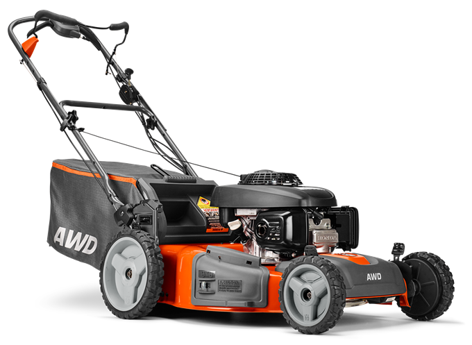 22" Self-Propelled All-Wheel Drive Lawn Mower with Brake Blade Clutch, 190cc Engine