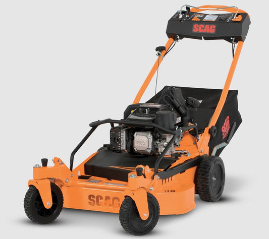 30" Walk-Behind Lawn Mower with 224cc Engine and Swivel Casters