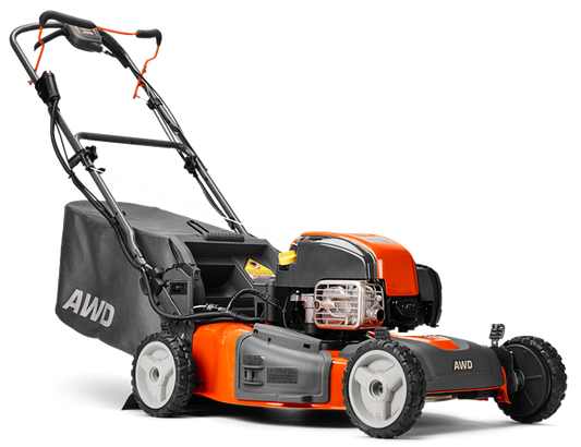 22" Self-Propelled All-Wheel Drive Lawn Mower with Electric Start, 163cc Engine