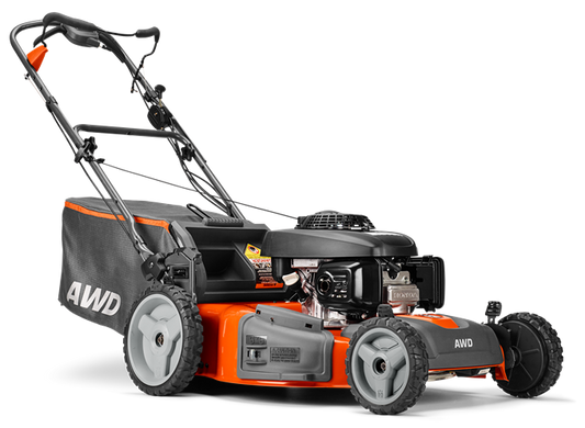 22" Self-Propelled All-Wheel Drive Lawn Mower with Brake Blade Clutch, 190cc Engine